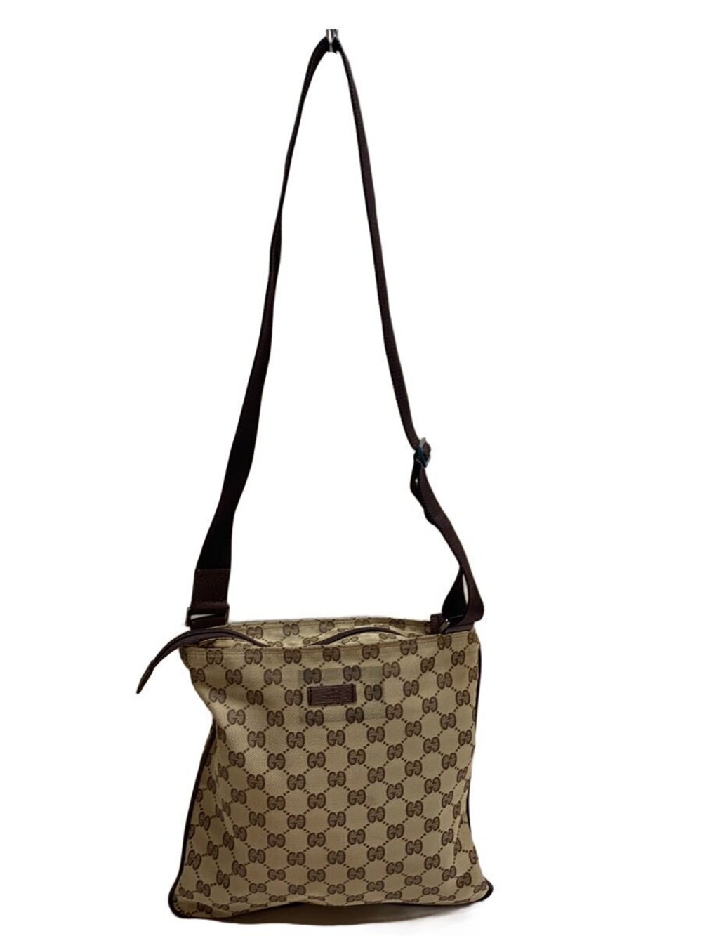 Gucci Shoulder Bag GG Canvas Beige Tan All over